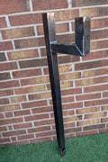 RAW steel / CLEAR coat Garden Metal Hose Freestanding ' Modern and clean look! Up to 100ft+ of hose to storage
